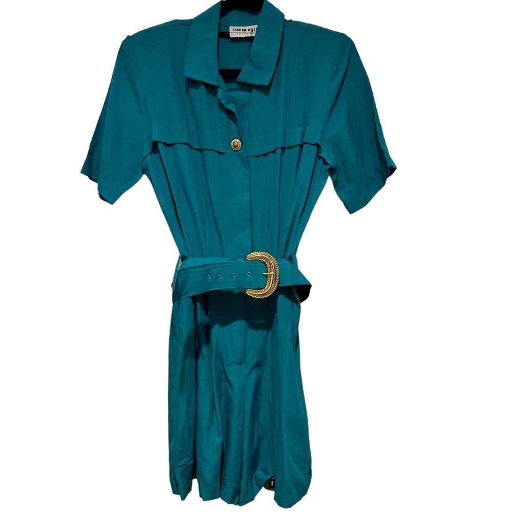 Vintage Caroline Wells shorts jumper with belt